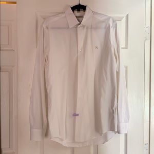Burberry classic fit men’s dress shirt white